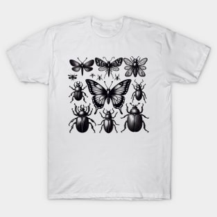 Insect Bug Collection 2024 Moth Stag Beetle Cicada T-Shirt